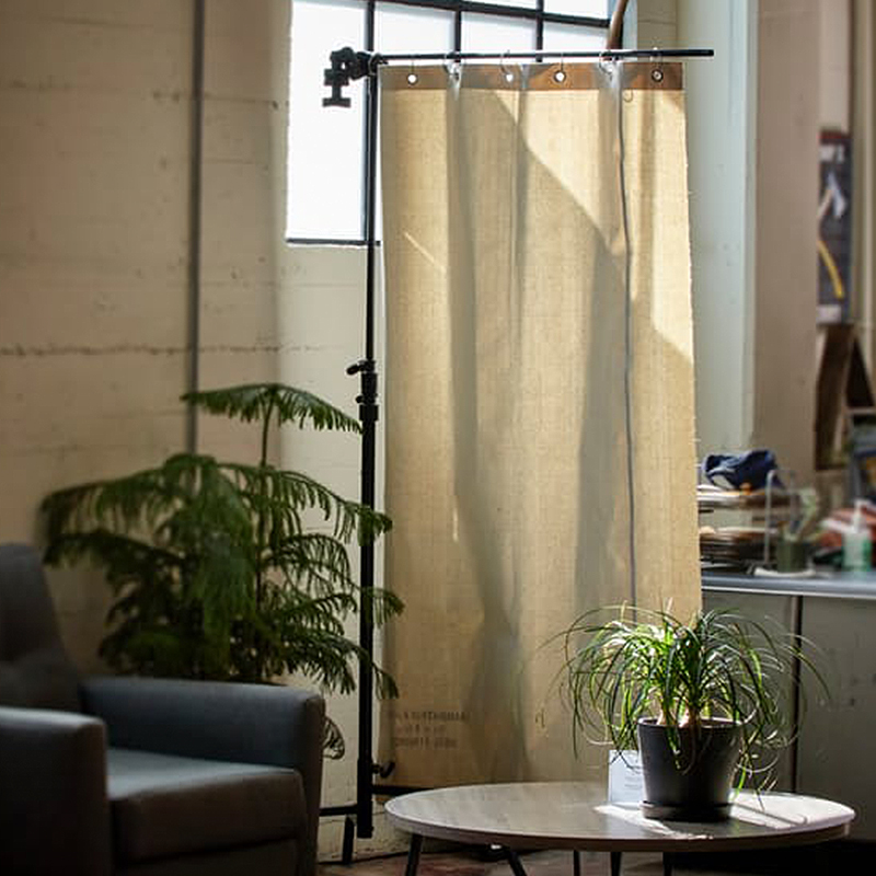 白色门帘防水进口隔断帘puebco