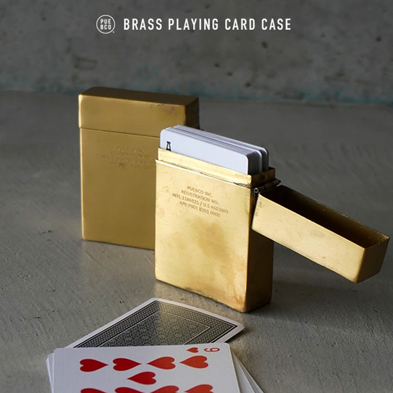 PUEBCO黄铜扑克牌盒名片盒