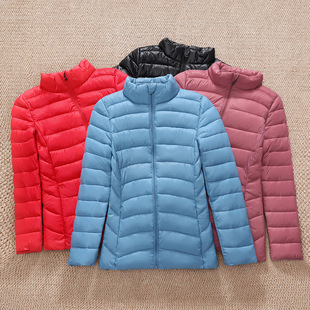 女装羽绒棉服女轻薄短款内穿小棉袄保暖洋气无领内胆丝棉秋冬外套