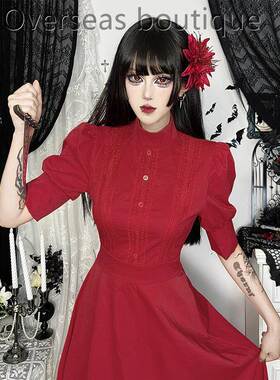 Hot girl dress万圣节珀尔红裙欲珠服红色辣妹连衣裙御姐连体衣