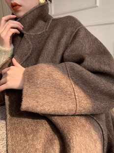 羊驼绒阿尔巴卡羊毛 廓形双面大衣 高端Cashllama骆马绒 LAMBO特