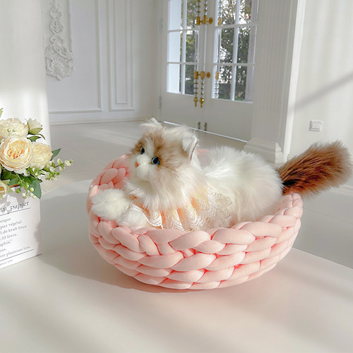 ins风猫窝手工编织diy