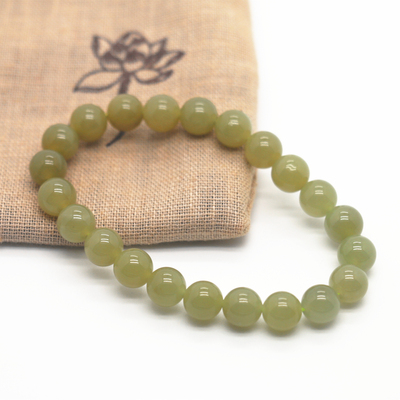 天然和田玉8mm圆珠秀气款手串手链单圈一物一图实物拍摄现货