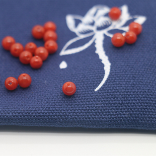 天然原矿凉山火焰红迷你小珠子散珠DIY 文玩珠子手工手作配件配饰