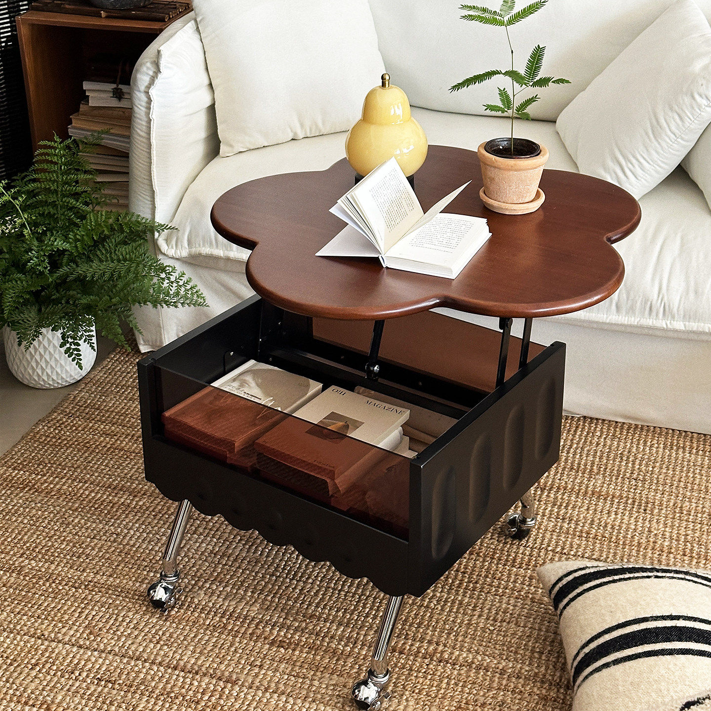 实木茶几客厅家用储物茶水柜小户型高级感阳台小喝茶桌可移动茶台,住宅家具,移动边几/推车,淘宝优惠券,粉丝福利购,淘宝优惠卷