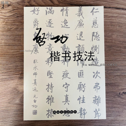 启功楷书技法名家书法技法成人初学者入门毛笔字帖启功体笔画教程