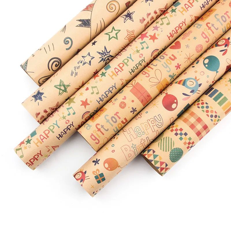 Happy Birthday Wrapping Paper 50*70cm Christmas Colorful DIY