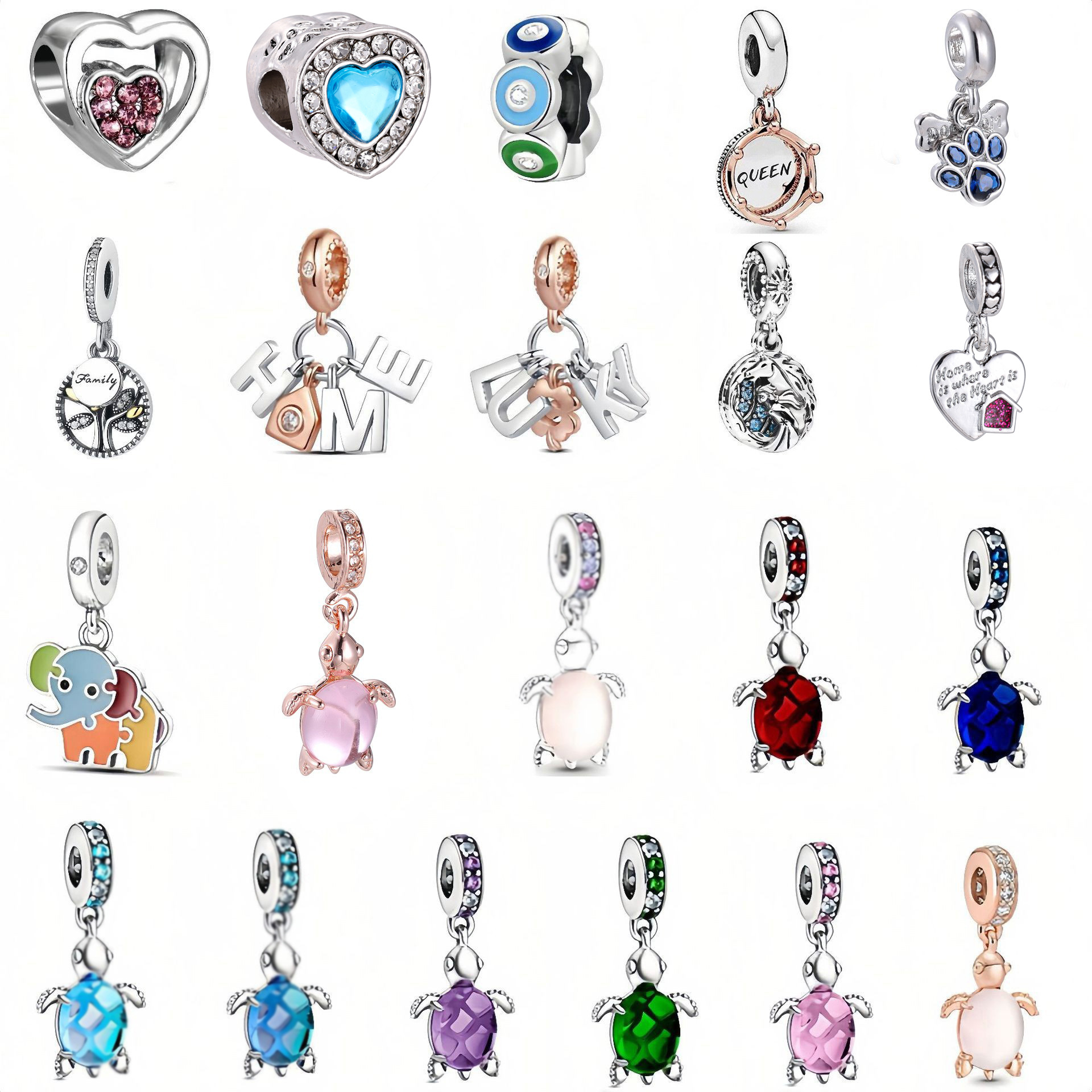 Ping An Rabbit Jixiang Turtle Diy Beaded Mother's Day Family