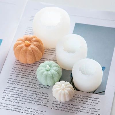 1pcs Pumpkin Silicone Candle Molds Halloween Pumpkin Crafts
