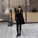 气质优雅时髦 秋冬新品 羊毛针织显瘦收腰蓬蓬连衣裙 CHIC RUBBIT