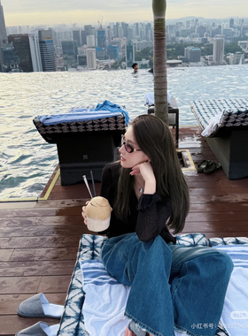 RUBBIT精致小资法式木耳边开衫 气质显瘦V领修身薄款针织小衫上衣