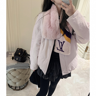 RUBBIT兔兔定制款 3M新雪丽高端保暖外套女 超轻御寒暖绒棉服