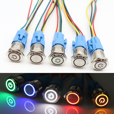 金属带灯防水改装小型开关