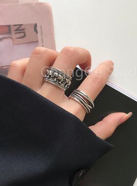 ChangGe Studio 食指戒指女潮人日韩复古民族风小象指环生日礼物