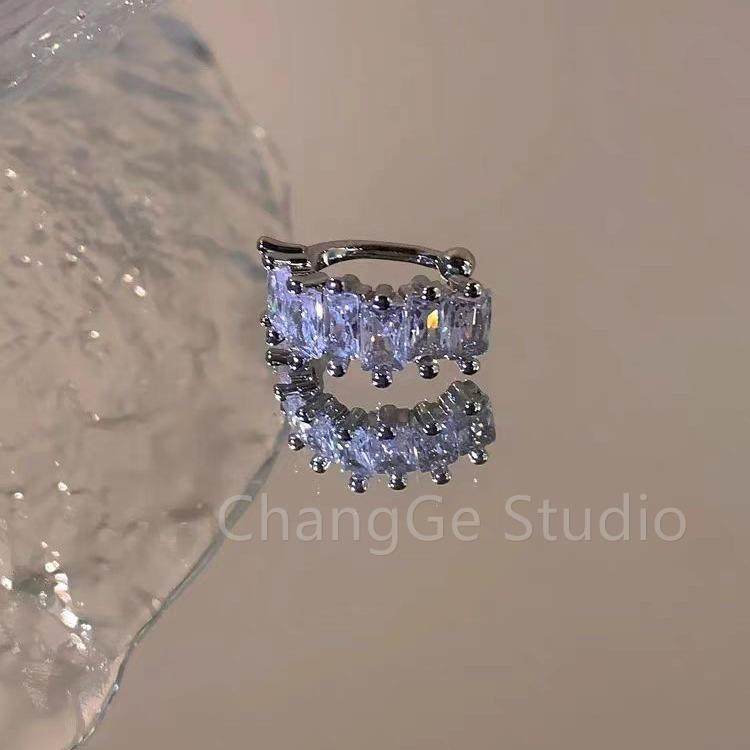 ChangGe Studio 超闪满锆石耳骨夹简约高级轻奢小众设计气质个性