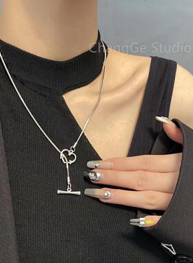 ChangGe Studio INS小众设计感爱心长款项链女潮气质百搭简约长款