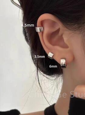 ChangGe Studio 素圈耳环女耳骨钉高级感耳骨环耳圈耳扣耳钉男潮