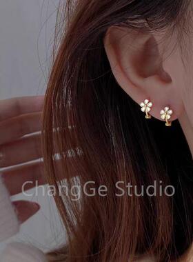 ChangGe Studio 耳钉女夏小雏菊耳饰2025年新款耳扣潮简约气质百