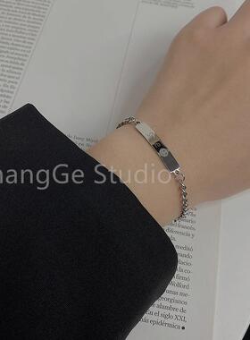 ChangGe Studio smile笑脸手链女ins潮小众高级简约百搭钛钢手链