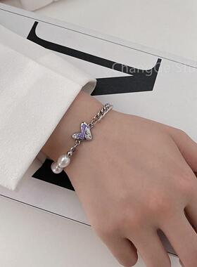 ChangGe Studio 日韩网红少女心珍珠拼接手链ins小众设计感潮新款