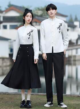 中式古风汉服毕业班服套