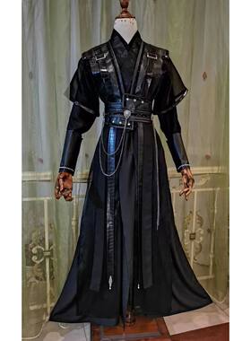 墨燃cos服古装黑色套装萧