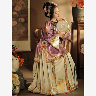 倾衣年华【槐序曲】原创清汉女复原斜襟圆领印花马面裙套装秋冬款