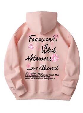 2024SS 印花套头复古美式连帽卫衣休闲潮流宽松