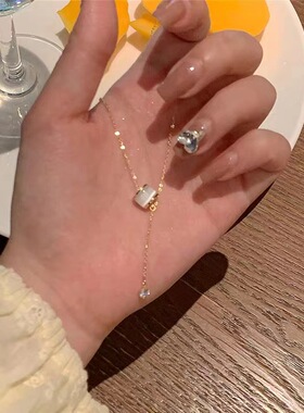 轻奢小蛮腰项链女2023年秋冬新款气质小众设计级感潮百搭锁骨链