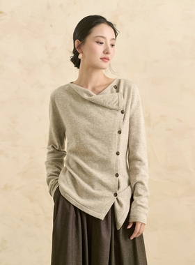 云知2025年新款时尚洋气毛衣保暖宽松长袖针织开衫女韩系秋冬上衣