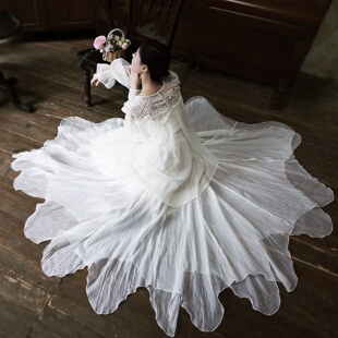 云知仙女风白色蕾丝镂空罩衫女长袖上衣飘逸白月光花瓣裙半身裙