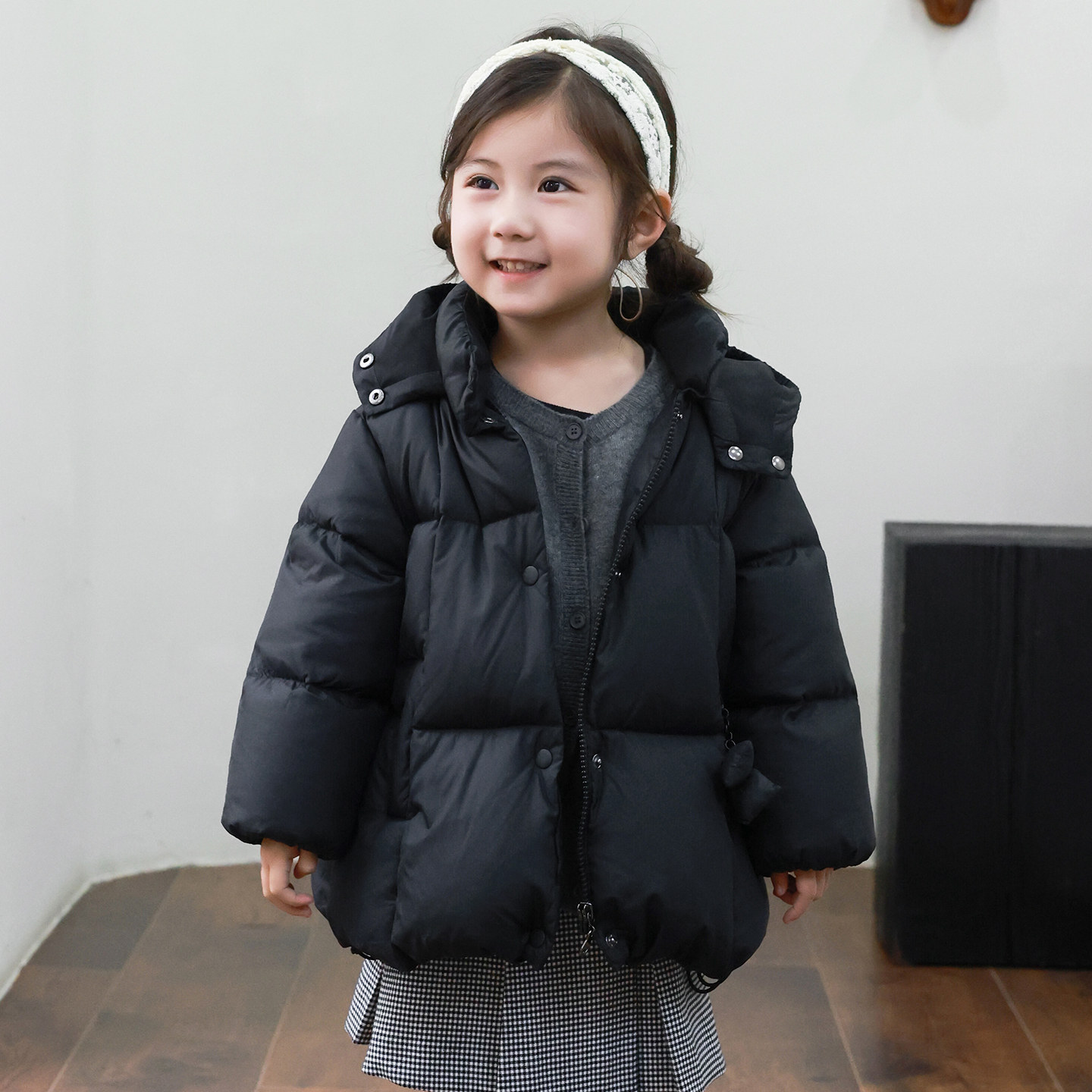 女童羽绒服中长款2025冬季新款加厚宝宝羽绒服中小童1-3-6岁4114