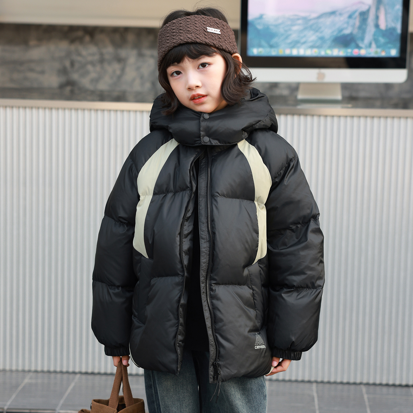 儿童羽绒服短款男童加厚2025冬新款女童羽绒服中大童装亲子装4860