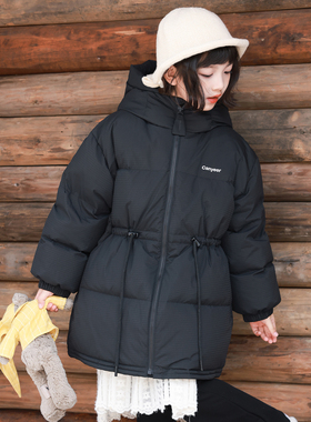 女童羽绒服中长款2025冬季新款加厚保暖90绒中大童装外套4152