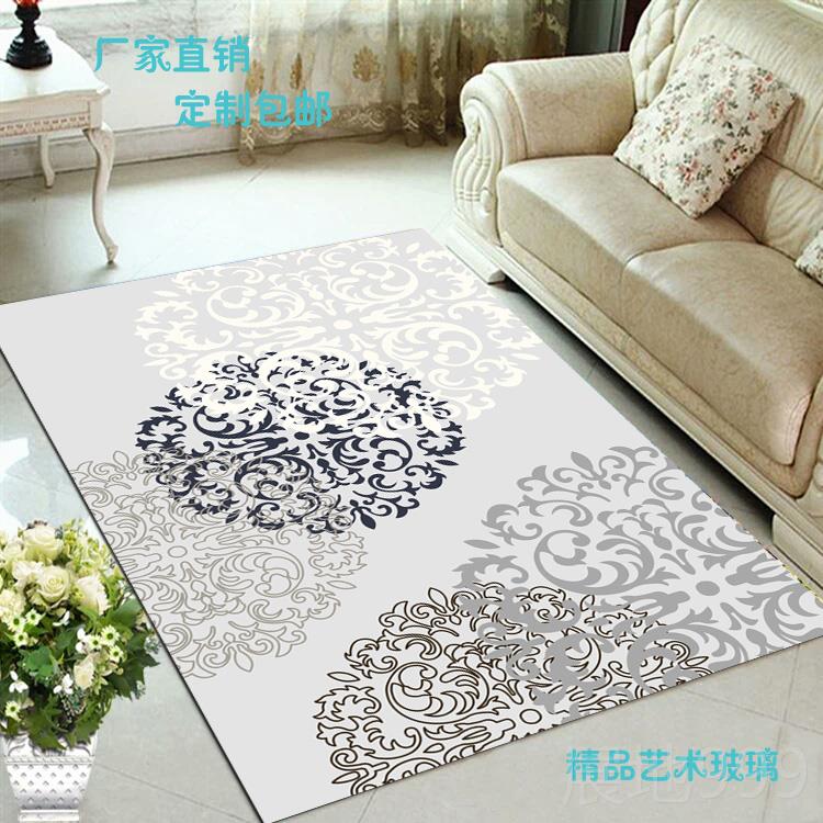 高档定制地欧式钢化玻门垫入地垫玄关璃垫防滑脚垫家用踏脚户踏地