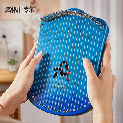高档Cea17弦指弹弦学琴便携式莱篌雅琴初者易学小竖琴箜小g型小众