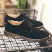 闲鞋 潮小码 马丁帮情侣反绒皮鞋 高档真皮休英伦男士 鞋 工装 男低鞋 子