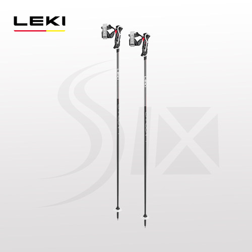 正品LEKI 25-26新款小回转雪杖成人碳杖竞技双板直杖Carbon 14 3D