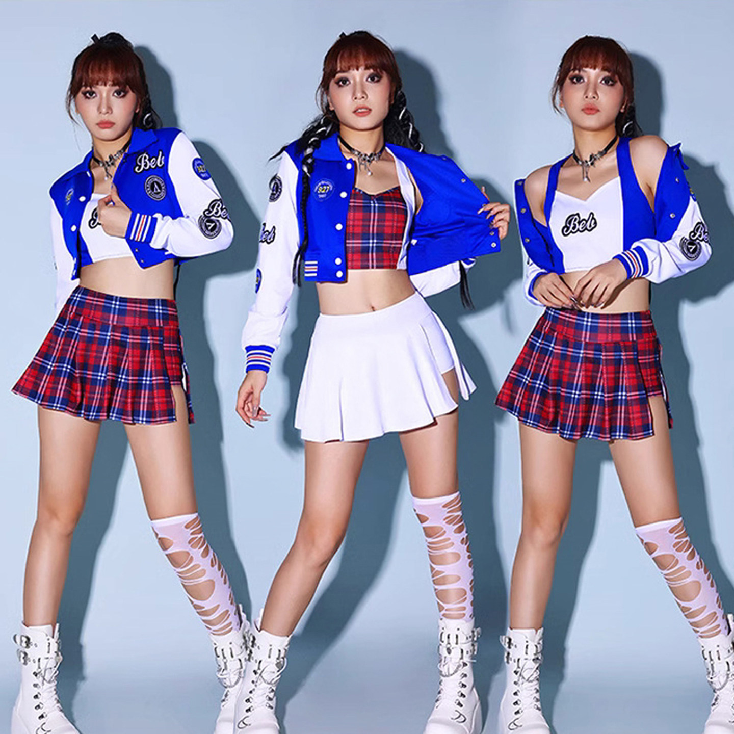 2026世界杯啦啦操成人表演套装DS演出服装女团拉拉队比赛跳舞衣服