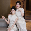 小众高级姐妹团订婚旗袍礼服平时可穿 冬季 新中式 伴娘服女2025新款