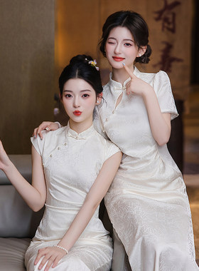 高级感姐妹团订婚礼服裙平时可穿