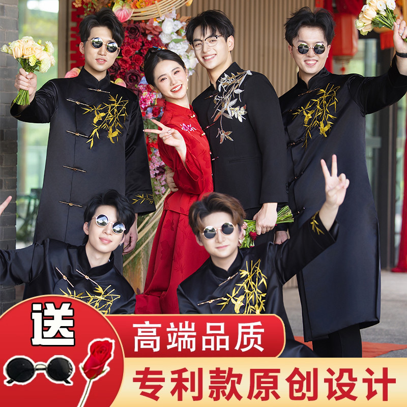 伴郎服男2025新款夏季兄弟团