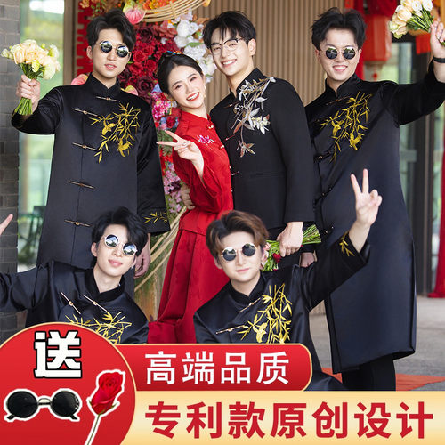 伴郎服男2025新款夏季兄弟团