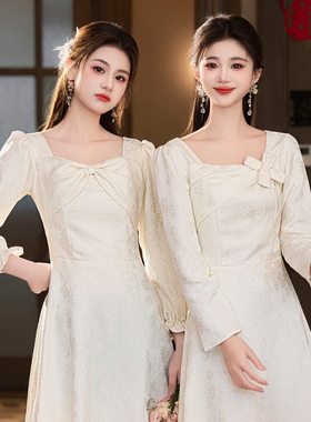 伴娘服女2026新款夏季晚礼服小众高级感平时可穿显瘦姐妹裙伴娘服