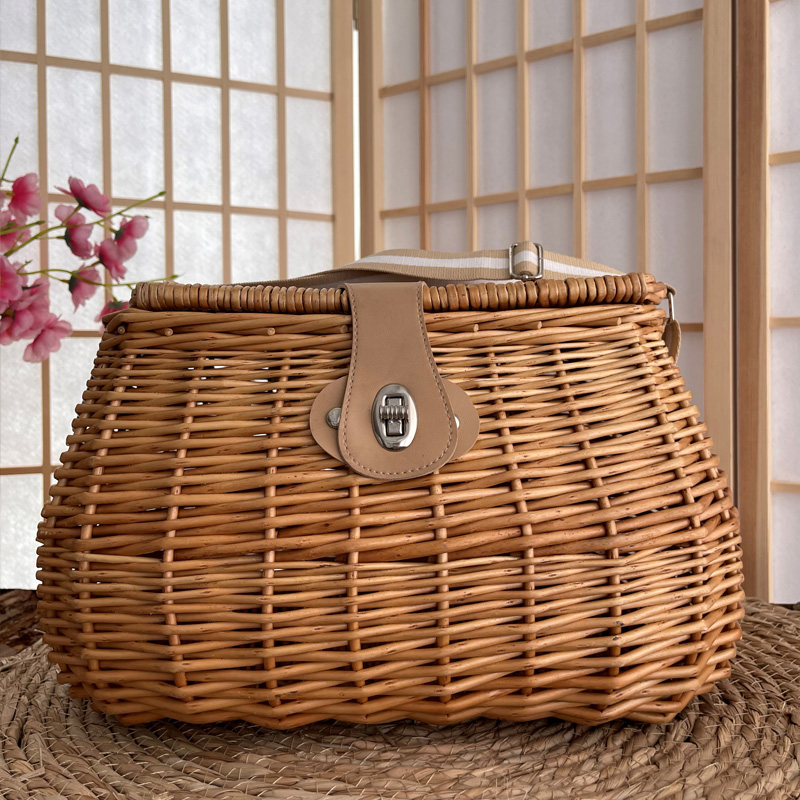 复古藤条藤编篮子小篮子