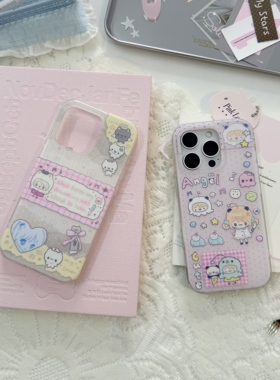 【买一送一】Casto原创天使小熊猫女孩iPhone16promax手机壳双层imd圆弧边磨砂适用于苹果15pm14p手机保护套