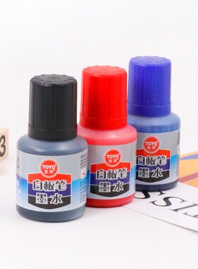 东洋WR-1白板笔墨水补充液22ml大容量可擦白板笔黑色红色蓝色水性