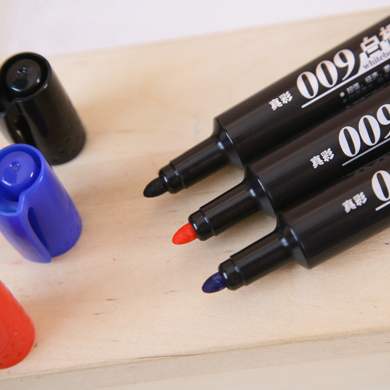 무료 배송 트루 컬러 009 화이트 보드 펜 12 개 상자에 경제적 인 화이트 보드 펜 지우기 쉬운 사무실 화이트 보드 펜