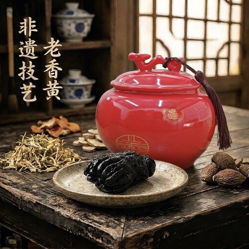 陈年佛手老香黄色泽油亮润喉常备