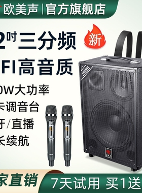 欧美声263/138B/518专业户外k歌场舞大功率音箱618直播唱歌音响广